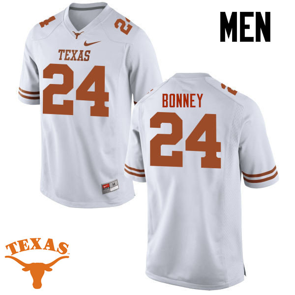 Men #24 John Bonney Texas Longhorns College Football Jerseys-White